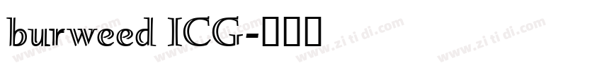 burweed ICG字体转换
